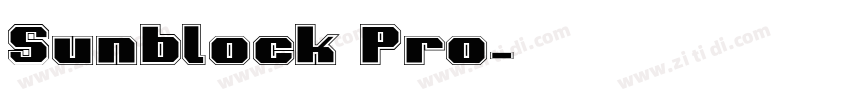 Sunblock Pro字体转换